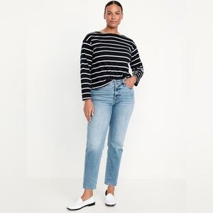 Old Navy High-Waisted OG Straight Ankle Jeans Size 14 Petite NWT Brand New